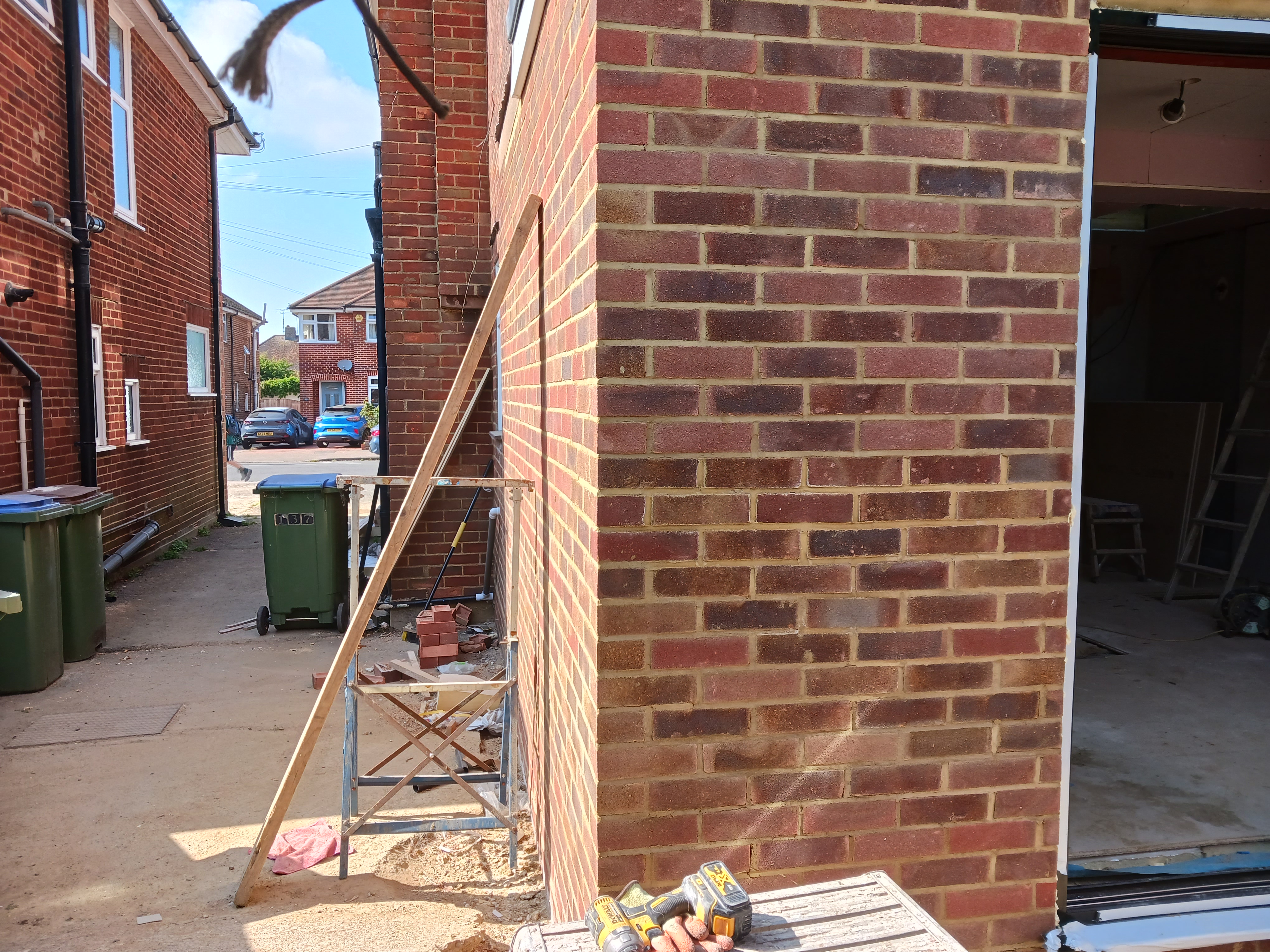 Extension of a bungalow front view